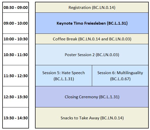 Time Schedule Friday