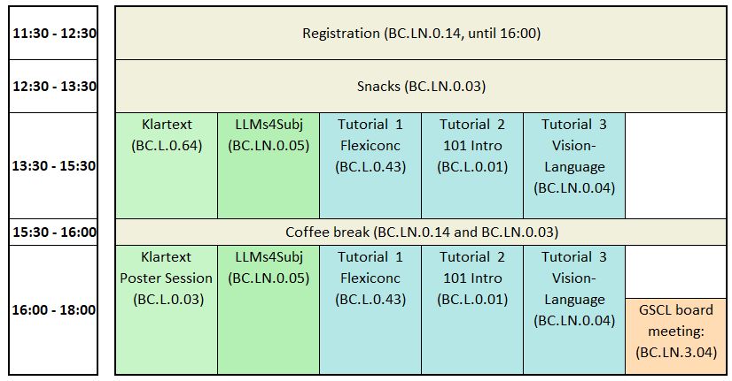 Time Schedule Tuesday